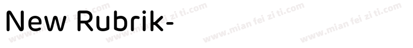 New Rubrik字体转换